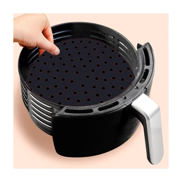 Tapete Cozimento Redondo Fritadeira Eletrica Silicone 22,5cm Preto - Image 2