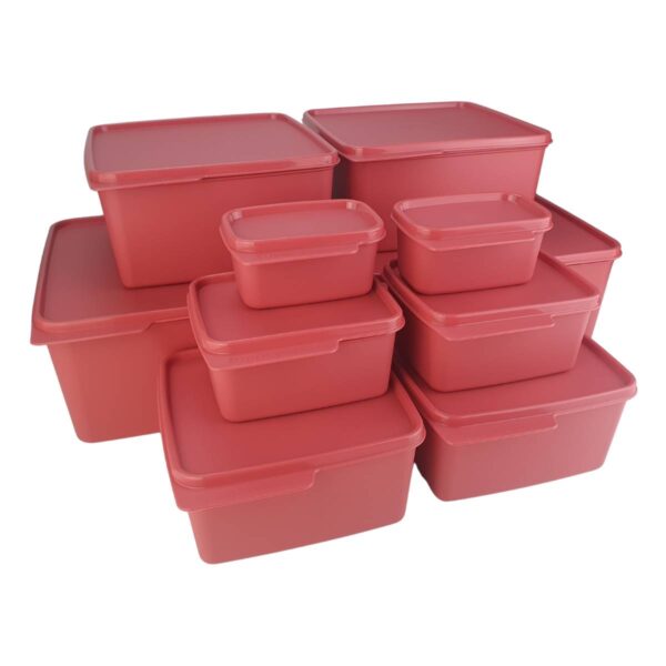 Kit Tupperware PDA 05/2024 Basic Line Rosa Malva 10 peças