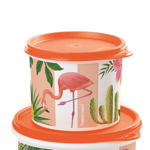 Tupperware Redondinha Flamingo 500ml Laranja - Image 2