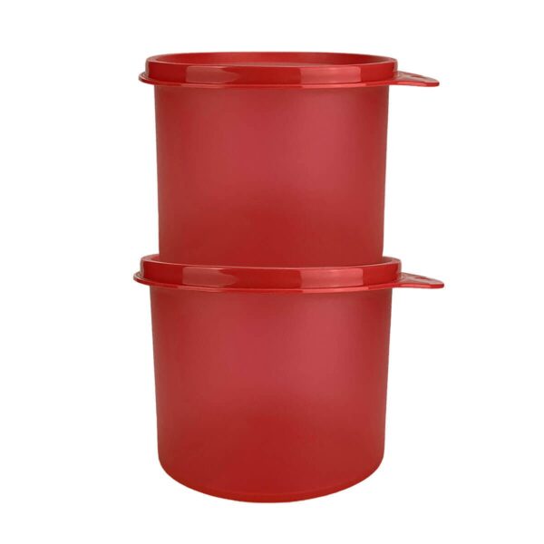 Tupperware Redondinha 500ml Vermelho kit 2 peças