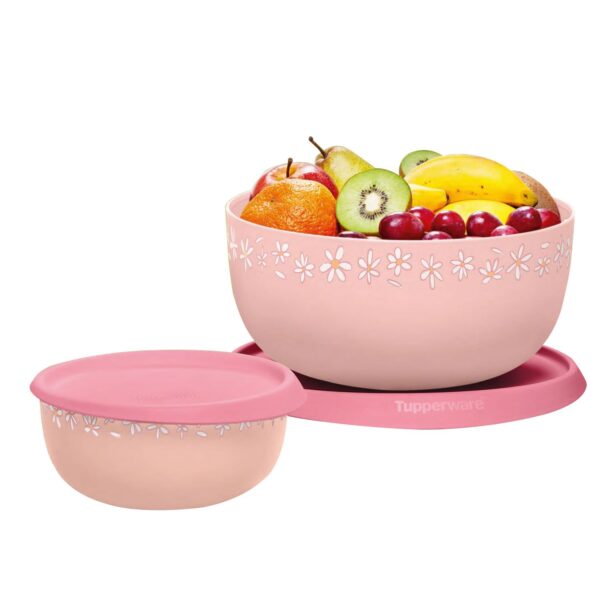 Tupperware Tigela Toque Mágico Margaridas kit 2 Peças