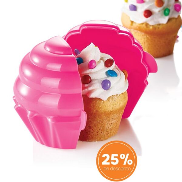 Tupperware Porta Cupcake Rosa - Image 2