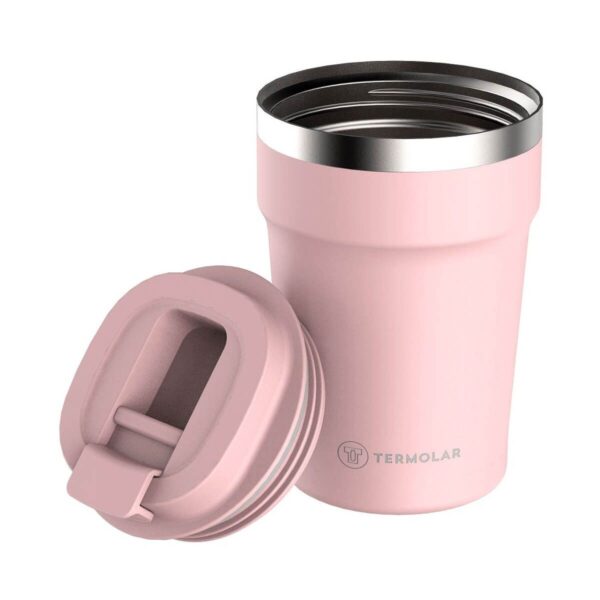 Copo Térmico Inox 380ml Uniq Rosa - Termolar - Image 3