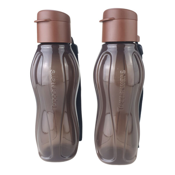 Kit Garrafa Tupperware Eco Tupper Plus 310ml Chocolate Squeeze 2 peças