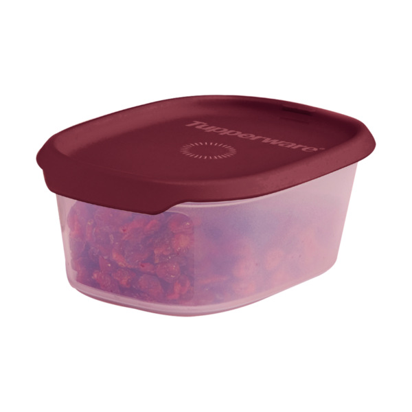 Tupperware Toque + Touch Fresh Oval 540ml Marsala Translúcido