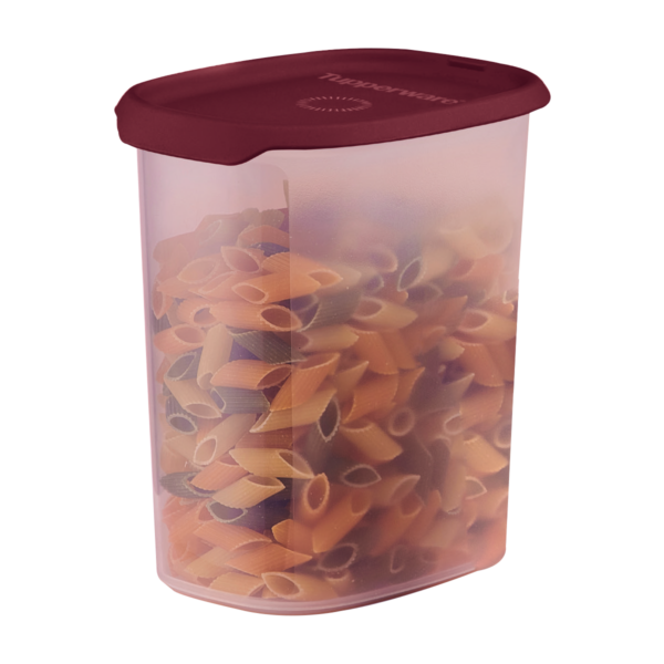 Tupperware Toque + Touch Fresh Oval 1,8 litro Marsala Translúcido