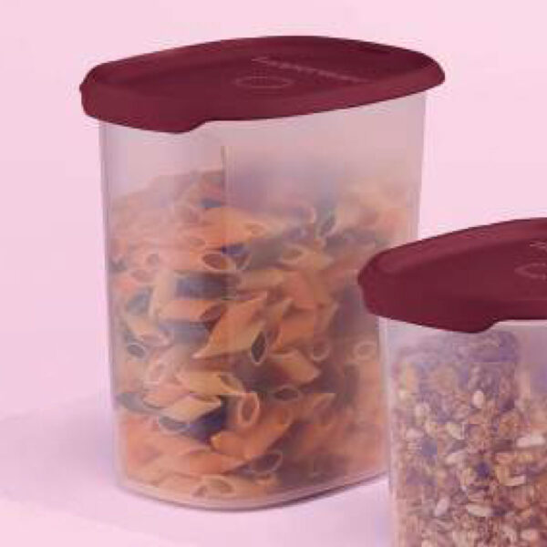 Tupperware Toque + Touch Fresh Oval 1,8 litro Marsala Translúcido - Image 2