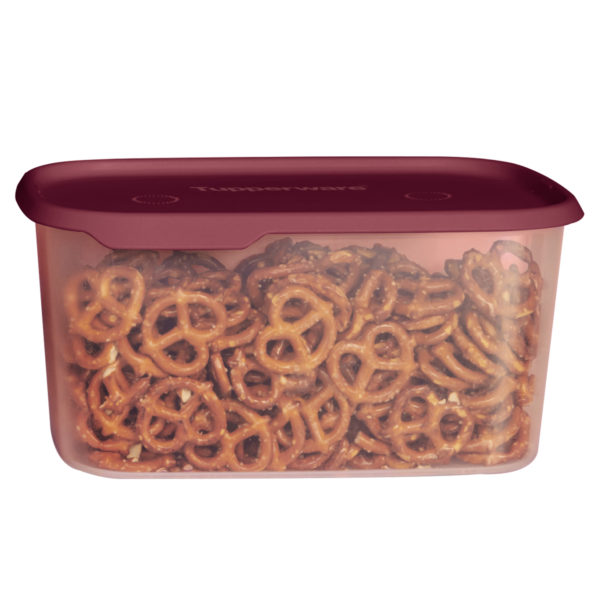 Tupperware Toque + Touch Fresh Retangular 2,85 Litros Marsala Translúcido