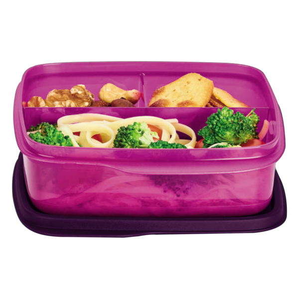 Tupperware Basic Line com Divisórias 550ml Ametista