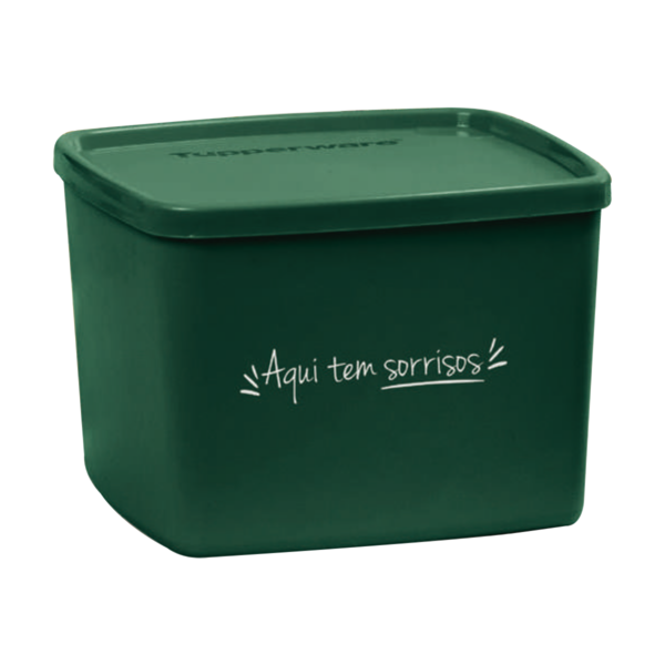 Tupperware Jeitoso 800ml Aqui Tem Sorrisos Verde