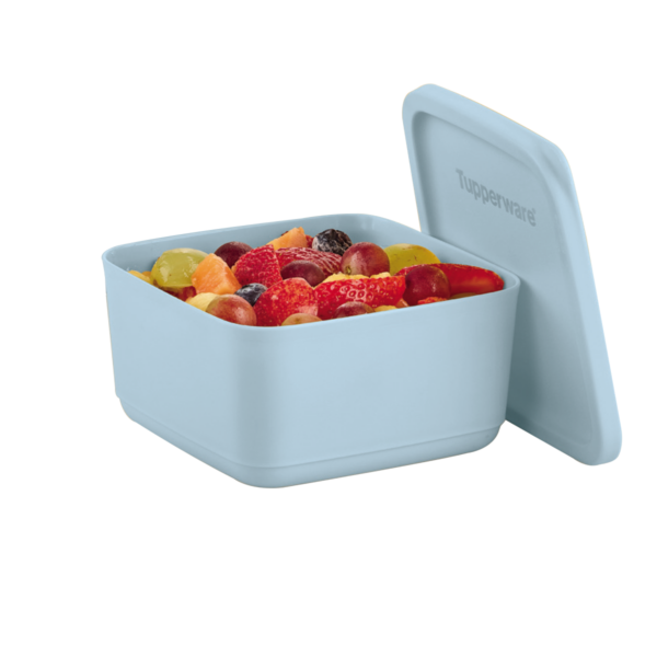 Tupperware Refri Line Quadrado 650ml Azul