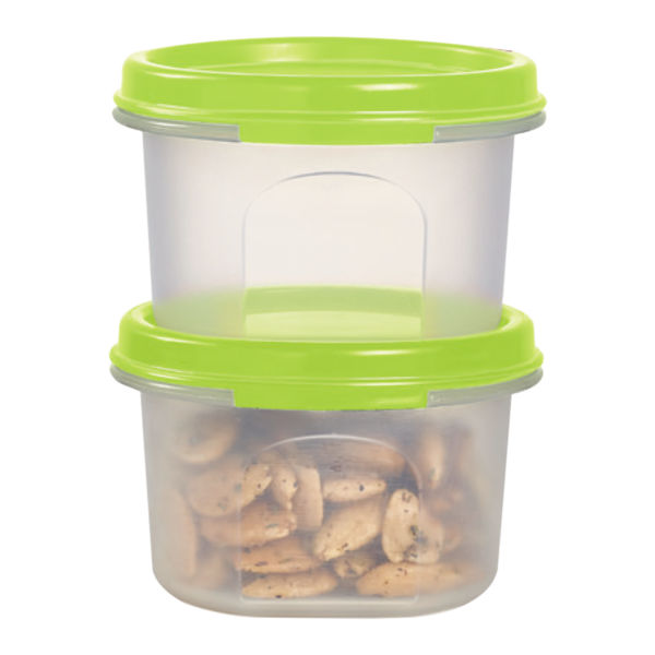 Kit Tupperware Modular Redondo 200ml n°1 Verde 2 peças