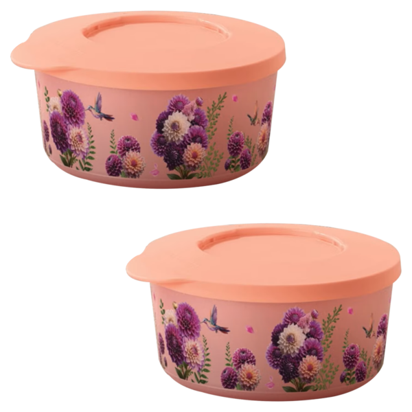 Kit Tupperware Tigela Ilúmina Jardim em Festa 550ml 2 peças