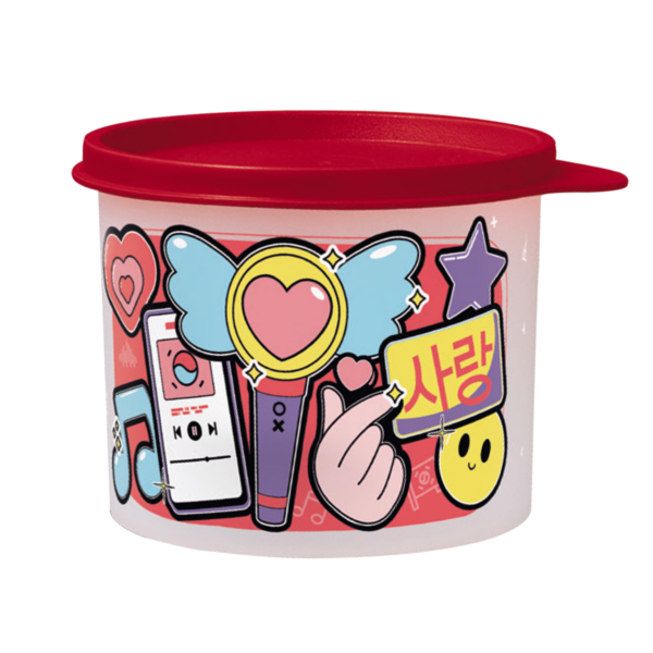 Tupperware Pote Redondinha K-Pop Love 500ml - Image 2