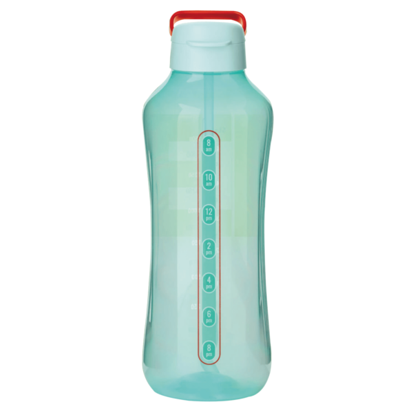 Tupperware Garrafa Aquavibe com Canudo Flexível 2 litros Aquamarine