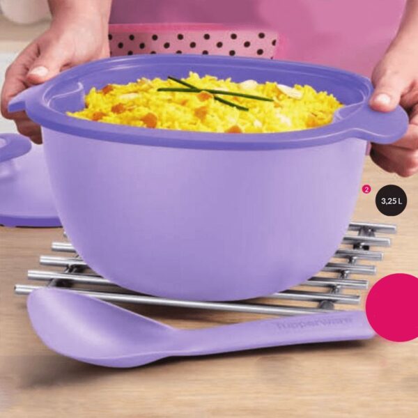 Tupperware Travessa Thermo Tup com Colher 3,25 litros Roxo - Image 2