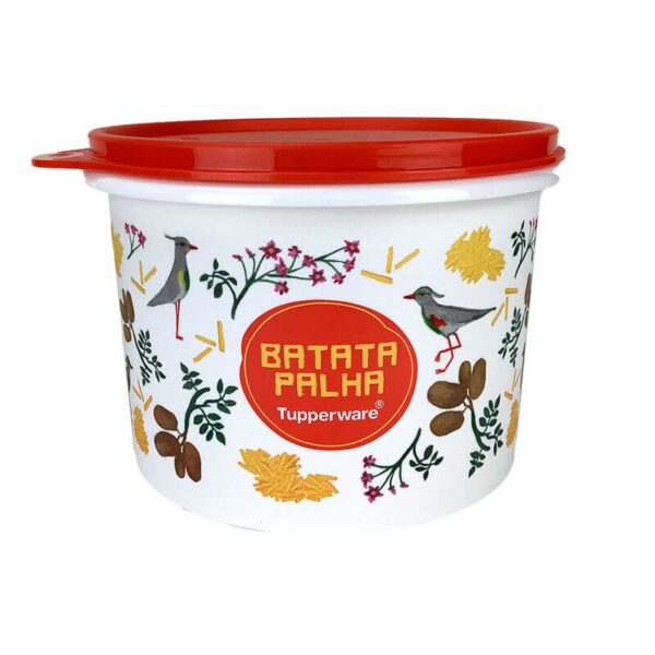 Tupperware Caixa Batata Palha Floral 210g