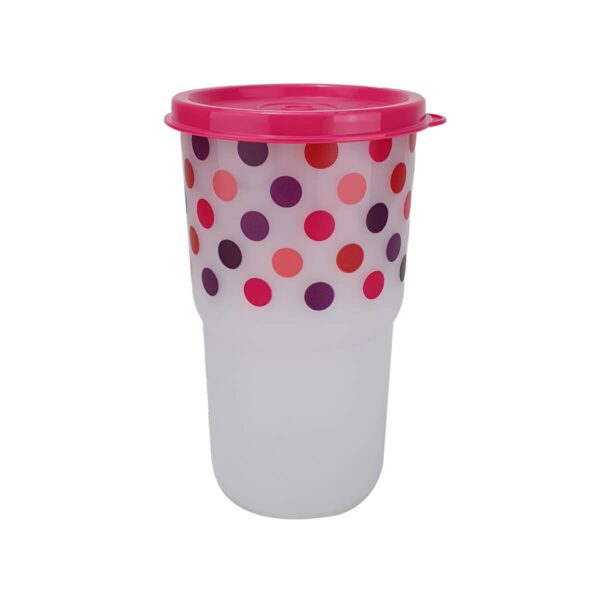 Tupperware Copo Colors Poá 350ml Rosa