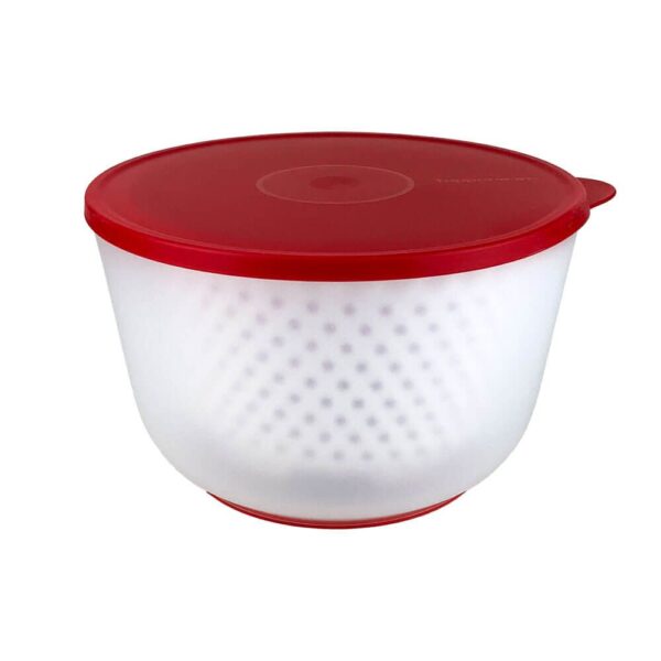 Tupperware Centrífuga Plus Secadora de Salada Vermelha 3,9 litros - Image 4