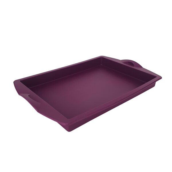 Tupperware Forma de Silicone Retangular Roxa