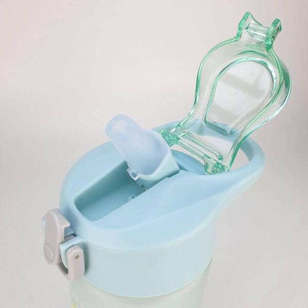 Garrafa Squeeze Infantil Plástico 500ml Verde Urso - Image 3