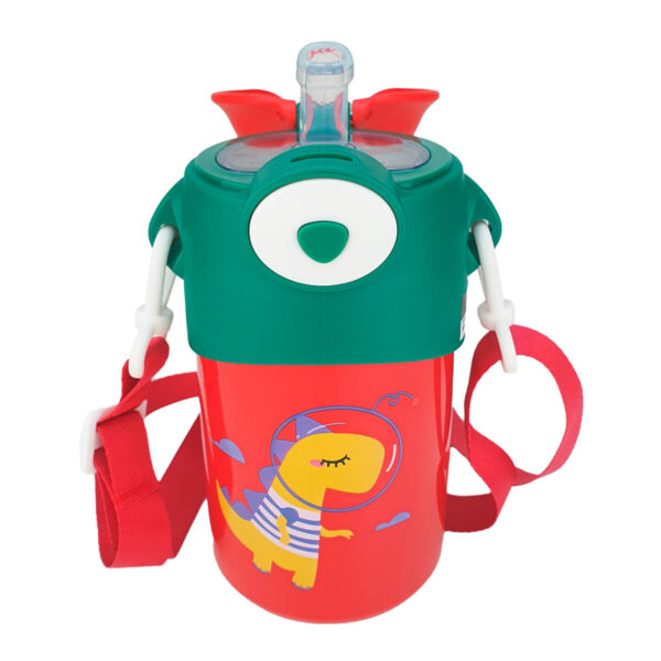 Garrafa Térmica Hélice Infantil Aço Inox Alça 550ml Dinossauro - Image 3