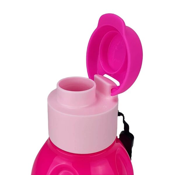 Garrafa Tupperware Eco Tupper Plus 500ml Rosa Fluxo Neon Squeeze - Image 3