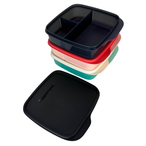 Kit Tupperware Basic Line Com Divisórias 550ml 3 peças - Image 2