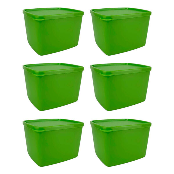 Kit Tupperware Jeitoso 800ml Verde 6 peças