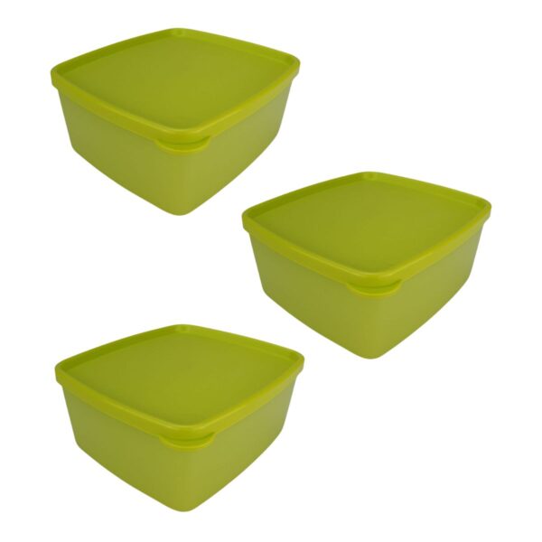 Kit Tupperware Jeitosinho 400ml Amarelo Cítrico Translúcida 3 Peças