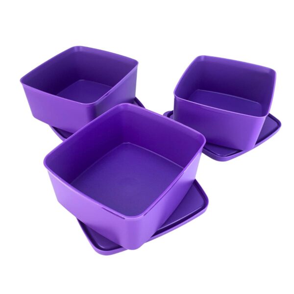 Kit Tupperware Jeitosinho 400ml Roxo 3 peças - Image 3