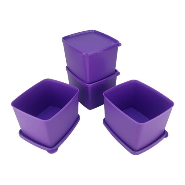 Kit Tupperware Jeitoso 800ml Roxo 4 peças - Image 5