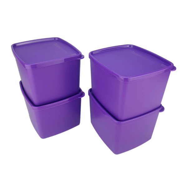 Kit Tupperware Jeitoso 800ml Roxo 4 peças - Image 2