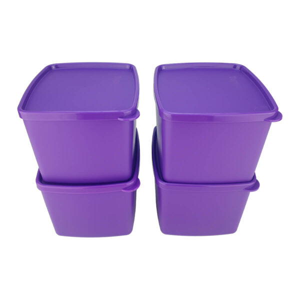 Kit Tupperware Jeitoso 800ml Roxo 4 peças - Image 4