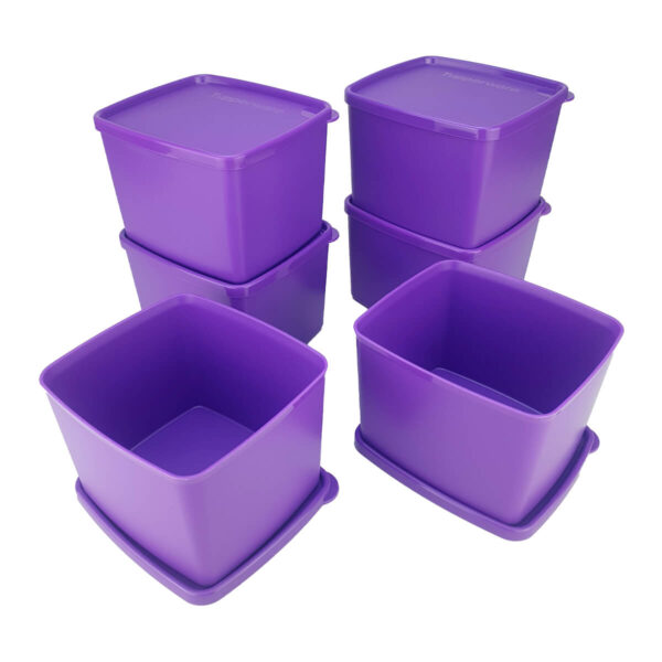 Kit Tupperware Jeitoso 800ml Roxo 6 peças - Image 3