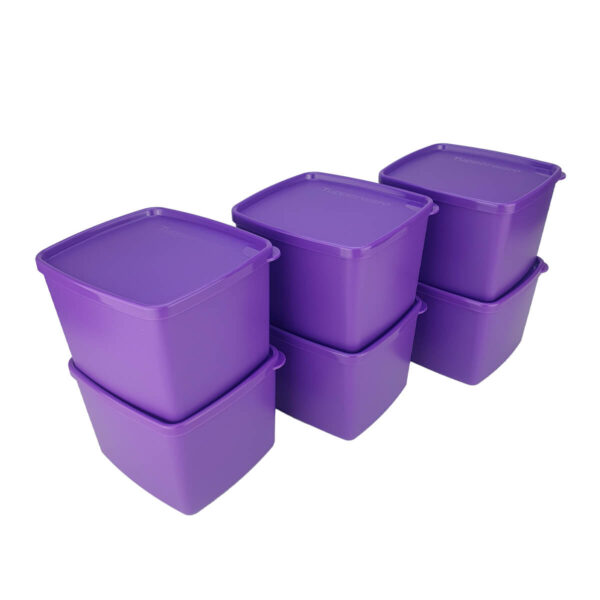 Kit Tupperware Jeitoso 800ml Roxo 6 peças - Image 2