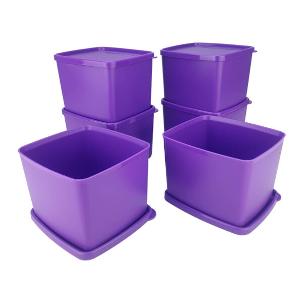 Kit Tupperware Jeitoso 800ml Roxo 6 peças