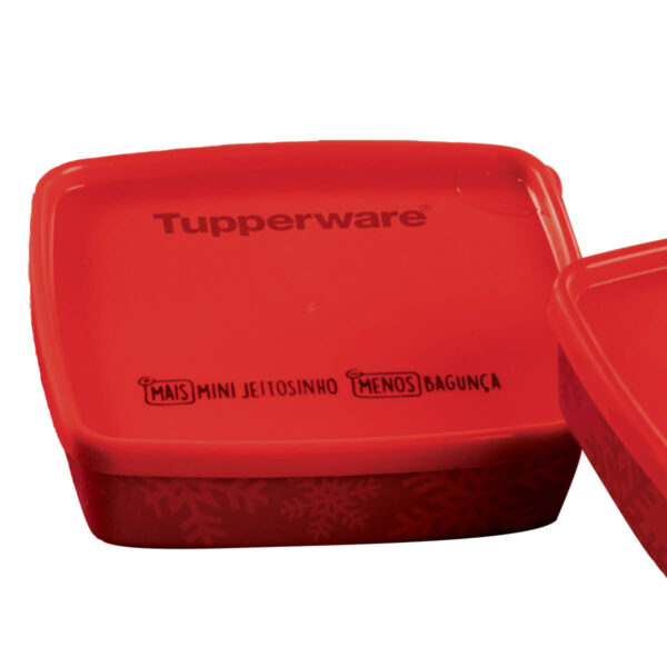 Kit Tupperware Mini Jeitosinho Neve 250ml Vermelho 2 peças - Image 2