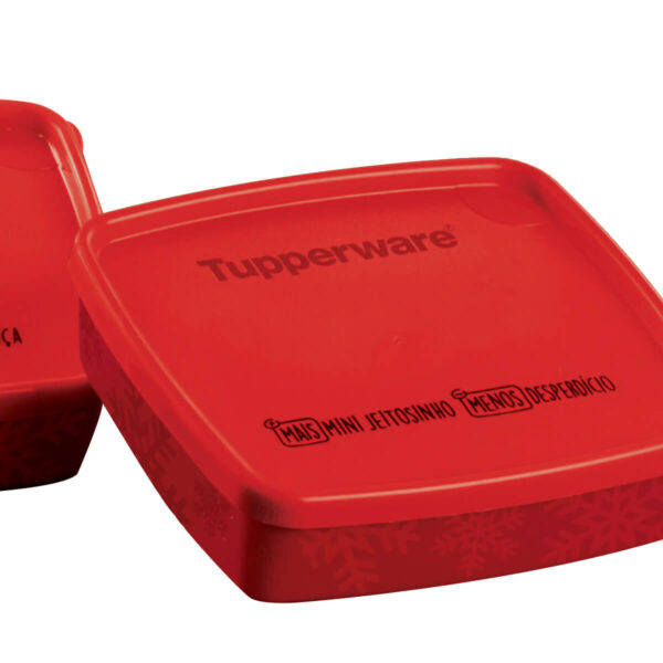 Kit Tupperware Mini Jeitosinho Neve 250ml Vermelho 2 peças - Image 3