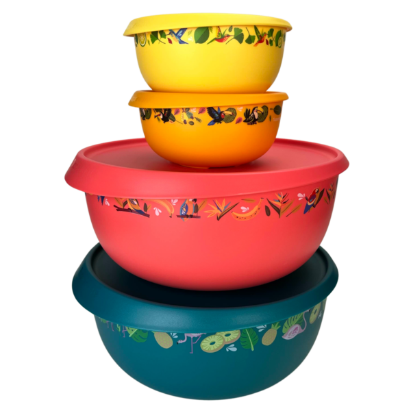 Kit Tupperware Tigela Toque Mágico Tropical 4 Peças - Image 3