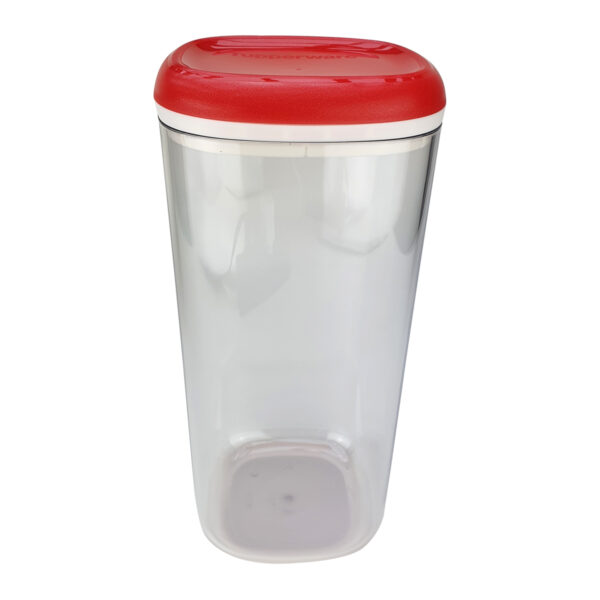 Tupperware Modular Clear 1,8 litro Tampa Vermelha com Glitter