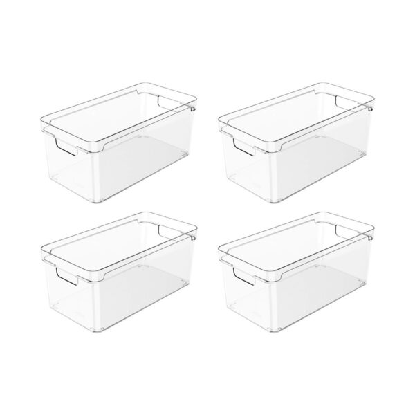 Kit Organizadores de Armários Clear 4 peças 30 x 15 x 13 cm