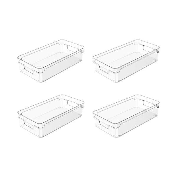 Kit Organizadores de Armários Clear 4 Peças 30 x 15 x 7 cm