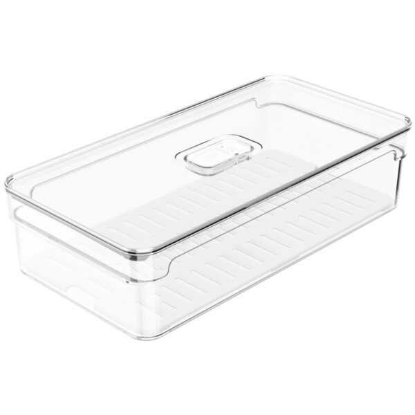 Organizador de Geladeira com Tampa Clear Fresh 2,8 litros