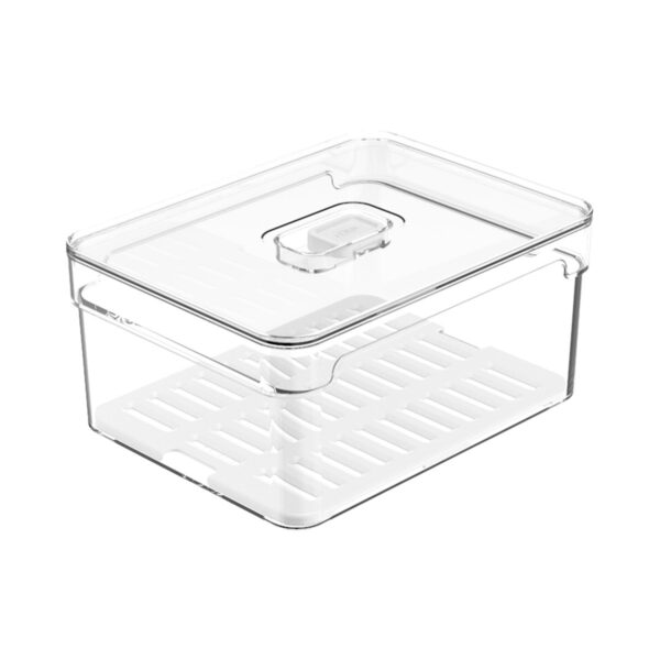 Organizador De Geladeira Com Tampa Clear Fresh 2,2 Litros