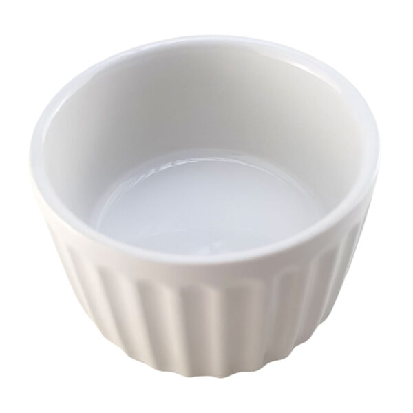 Ramequim de Porcelana 100ml Branco - Image 2