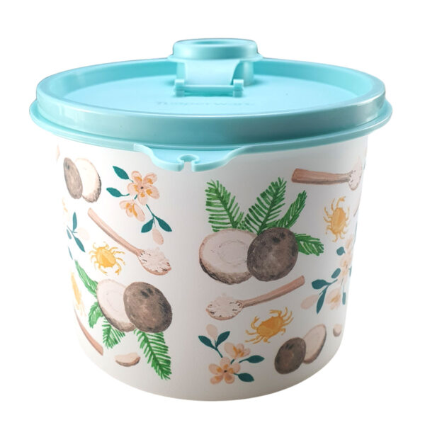 Tupperware Redondinha Coco Ralado com Bico Dosador Floral 250g - Image 3