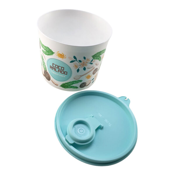 Tupperware Redondinha Coco Ralado com Bico Dosador Floral 250g - Image 4