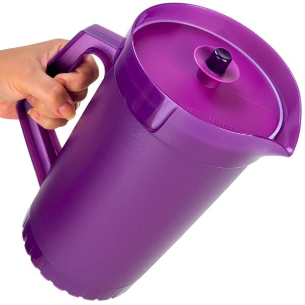 Kit Tupperware A Jarra 2 Litros + Copo 265ml Roxo 5 peças - Image 4