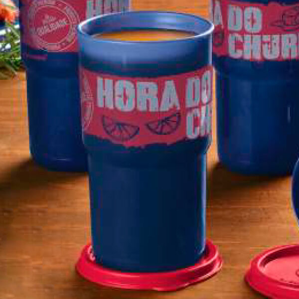 Tupperware Copo Colors Hora do Churrasco 350ml Azul e Vermelho - Image 2